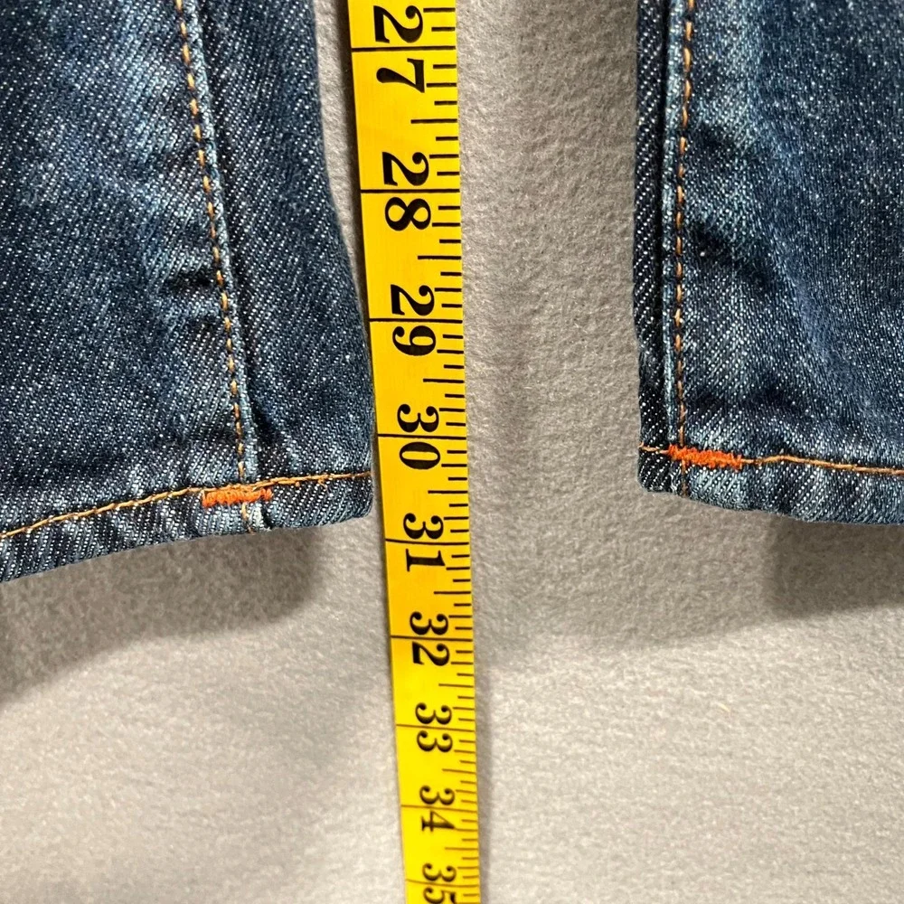 True Religion Ricky Jeans Mens 42 Blue Cotton Medium Wash Relaxed Straight Leg